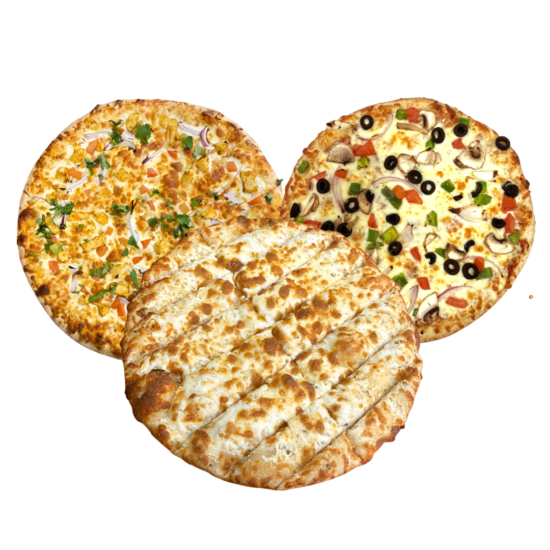 Order Pizza & Cheesy Garlic Bread Combo - 12 inch